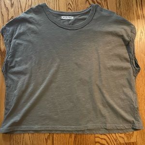 We the free olive cropped top size small